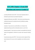 ACG 3401 Chapter 1 Exam 2026 Questions and Answers Graded A&plus;
