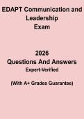 EDAPT Test&colon; Communication and Leadership Study Guide PDF &vert; Practice Questions & Comprehensive Review