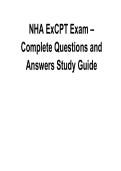 NHA ExCPT Exam Complete Questions and Answers Study Guide &vert; Pharmacy Technician Certification Prep Latest 2026 Update