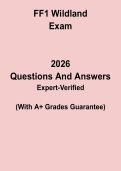 FF1 Wildland Exam Study Guide PDF &vert; Firefighter 1 Wildland Certification Practice Test & Review