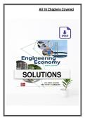 Engineering Economy&comma; 9th Edition &ndash; Leland Blank & Anthony Tarquin &ndash; Solutions Manual for Chapters 1&ndash;19