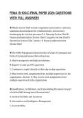 FEMA IS-100&period;C FINAL PAPER 2026 QUESTIONS WITH FULL ANSWERS