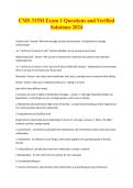 CMS 315M Exam 1 Questions and Verified Answers 2025&sol;26
