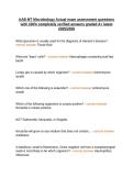 AAB MT Microbiology Actual exam assessment questions with 100&percnt; completely verified answers graded A&plus; latest 2025&sol;2026