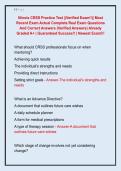 Illinois CRSS Practice Test &vert;&vert;Verified Exam&excl;&excl;&vert;&vert; Most  Recent Exam Actual Complete Real Exam Questions  And Correct Answers &lpar;Verified Answers&rpar; Already  Graded A&plus; &vert; Guaranteed Success&excl;&excl; &vert; Newest Exam&excl;&excl;&excl;