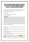 ASE A9 light Vehicle Diesel Engines Certification exam prep 2026 -EXPERT VERIFIED QUESTIONS &plus; ANSWERS - LATEST 2025&sol;2026 UPDATE&excl;&excl;&excl;&excl;&excl;