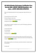 ASE A8 sec 4 Engine Performance Certification PRACTICE TEST 2026 -EXPERT VERIFIED QUESTIONS &plus; ANSWERS - LATEST 2025&sol;2026 UPDATE&excl;&excl;&excl;&excl;&excl;
