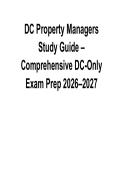 DC Property Managers Study Guide &ndash; Comprehensive DC-Only Exam Prep 2026&ndash;2027 &vert; Complete Real Estate Guide Latest 2026 Update
