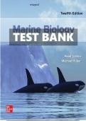 Test Bank for Marine Biology&comma; 12th Edition by Peter Castro&period; Latest Edition&period;