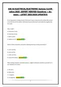 ASE A6 ELECTRICAL&sol;ELECTRONICS SYSTEM CERTIFICATION 2026 -EXPERT VERIFIED QUESTIONS &plus; ANSWERS - LATEST 2025&sol;2026 UPDATE&excl;&excl;&excl;&excl;&excl;