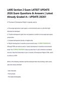 LARE Section 2 Exam LATEST UPDATE  2026 Exam Questions & Answers &vert; Latest  Already Graded A&plus; UPDATE 2026&excl;&excl;