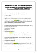 ASE A4 STEERING AND SUSPENSION Certification practice test 2026 -EXPERT VERIFIED QUESTIONS &plus; ANSWERS - LATEST 2025&sol;2026 UPDATE&excl;&excl;&excl;&excl;&excl;
