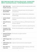 WGU D446 Adult Health 2 OA Exam Study Guide - Updated 2025-2026 A&plus; Guaranteed Success - Verified Questions & Answers