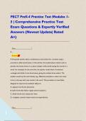 PECT PreK-4 Practice Test Modules 1-3 &vert; Comprehensive Practice Test Exam Questions & Expertly Verified Answers &lpar;Newest Update&vert; Rated A&plus;&rpar;     