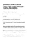 PATHOPHYSIOLOGY INTRODUCTORY CONCEPTS AND CLINICAL PERSPECTIVES PRACTICE STUDY GUIDE 2026