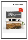 Solutions Manual for Advanced Engineering Mathematics with MATLAB &lpar;5th Edition&rpar; by Dean G&period; Duffy