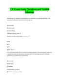 ILE Exam Study Questions and Verified Solutions&period; Exam Revision Questions And Correct Answers &vert; Graded A&plus; &vert; 2025&sol;2026&vert;