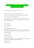 ILE PREP FINAL Exam Questions and Verified Solutions 2025&sol;2026