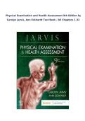 Test Bank for Physical Examination and Health Assessment&comma; 9th Edition by Carolyn Jarvis & Ann Eckhardt &mdash; ISBN 9780323809849