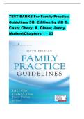 Test Bank for Family Practice Guidelines&comma; 5th Edition by Jill C&period; Cash&comma; Cheryl A&period; Glass & Jenny Mullen &vert; ISBN&colon; 9780826135834 &vert; Chapters 1-23 Complete &vert; Downloadable PDF