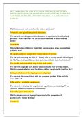 WGU D440 HEALTH AND WELLNESS THROUGH NUTRITION  SCIENCE FINAL EXAM &vert; QUESTIONS AND ANSWERS &vert; VERIFIED  AND WELL DETAILED ANSWERS GRADED A&plus; &vert; LATEST EXAM  UPDATE 