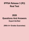 IPPSA Release 3 &lpar;R3&rpar; Real Test PDF &vert; Practice Questions & Army HR System Exam Review