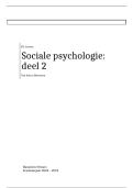 Samenvatting -  Sociale psychologie 2