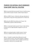 PEARSON VUE NATIONAL HEALTH INSURANCE EXAM SCRIPT 2026 FULL SOLUTION