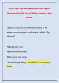 PHTLS Pre & Post Test Preparation With Complete  Questions And 100&percnt; Correct Detailed Answers&vert; Latest  Update&excl;&excl; 