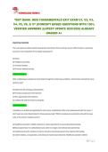 TEST BANK- HESI FUNDAMENTALS EXIT EXAM V1&comma; V2&comma; V3&comma; V4&comma; V5&comma; V6&comma; & V7 &vert;&vert;CONCEPT BASED QUESTIONS WITH 100&percnt; VERIFIED ANSWERS &vert;&vert;LATEST UPDATE 2025&sol;2026 ALREADY GRADED A&plus;