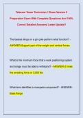 Telecom Tower Technician 1 Exam Version 2  Preparation Exam With Complete Questions And 100&percnt;  Correct Detailed Answers&vert; Latest Update&excl;&excl; 