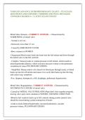 NURS 5315 ADVANCE PATHOPHYSIOLOGY EXAM 3 - UTA EXAM &vert;  QUESTIONS AND ANSWERS &vert; VERIFIED AND WELL DETAILED  ANSWERS GRADED A&plus; &vert; LATEST EXAM UPDATE 