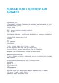 NURS 640 EXAM 2 QUESTIONS AND ANSWERS