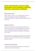 FLETC UPTP EXAM 1 &lpar;ACTUAL 2026&rpar; QUESTIONS AND ANSWERS &lpar;VERIFIED AND WELL DETAILED ANSWERS&rpar; 