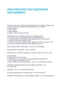 APEA PRACTICE TEST QUESTIONS AND ANSWER1