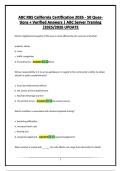 ABC RBS California Certification 2026 - 50 Questions &plus; Verified Answers &vert; ABC Server Training &vert;2025&sol;2026 UPDATE