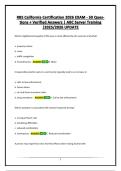 RBS California Certification 2026 EXAM - 50 Questions &plus; Verified Answers &vert; ABC Server Training &vert;2025&sol;2026 UPDATE