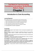Test Bank for Cost Accounting Foundations & Evolutions 10e By Kinney&comma; Raiborn&comma; Dragoo
