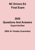 NC Drivers Ed Final Exam Study Guide PDF &vert; North Carolina Driver Education Test & Permit Review