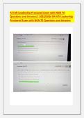 ATI RN Leadership Proctored Exam with NGN 70 Questions and Answers &vert; 2023&sol;2026 RN ATI Leadership Proctored Exam with NGN 70 Questions and Answers