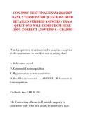 CON 3900V TEST FINAL EXAM 2026&sol;2027  BANK 2 VERSIONS 500 QUESTIONS WITH  DETAILED VERIFIED ANSWERS &sol; EXAM  QUESTIONS WILL COME FROM HERE  &lpar;100&percnt; CORRECT ANSWERS&sol; A&plus; GRADED