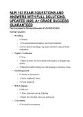 NUR 103 EXAM 3 QUESTIONS AND ANSWERS WITH FULL SOLUTIONS&comma; UPDATED 2026&comma; A&plus; GRADE SUCCESS GUARANTEED 