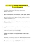 Dh 105 Exam Review Questions with Correct Answers