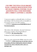 CON 3990V TEST FINAL EXAM 2026&sol;2027  BANK 2 VERSIONS 500 QUESTIONS WITH  DETAILED VERIFIED ANSWERS &sol; EXAM  QUESTIONS WILL COME FROM HERE  &lpar;100&percnt; CORRECT ANSWERS&sol; A&plus; GRADED