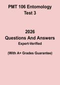 PMT 106 Entomology Test 3 Study Guide PDF &vert; Practice Questions & Insect Biology Exam Review