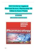 Test Bank for Lippincott Illustrated Reviews&colon; Pharmacology 8th Edition by Karen Whalen&vert; 9781496384133&vert; All Chapters 1-47&vert;LATEST