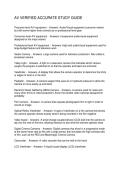 AV VERIFIED ACCURATE STUDY GUIDE