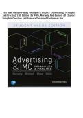 Test Bank - Advertising & Imc Principles And Practice&comma; 11th Edition &lpar;Moriarty&comma; 2026&rpar; Chapter 1-18 &vert; All Chapters