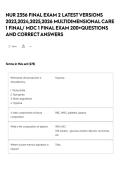 NUR 2356 FINAL EXAM 2 LATEST VERSIONS 2023&comma;2024&comma;2025&comma;2026 MULTIDIMENSIONAL CARE 1 FINAL&sol; MDC 1 FINAL EXAM 200&plus;QUESTIONS AND CORRECT ANSWERS