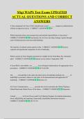 SSgt WAPS Test Exam UPDATED  ACTUAL QUESTIONS AND CORRECT  ANSWERS